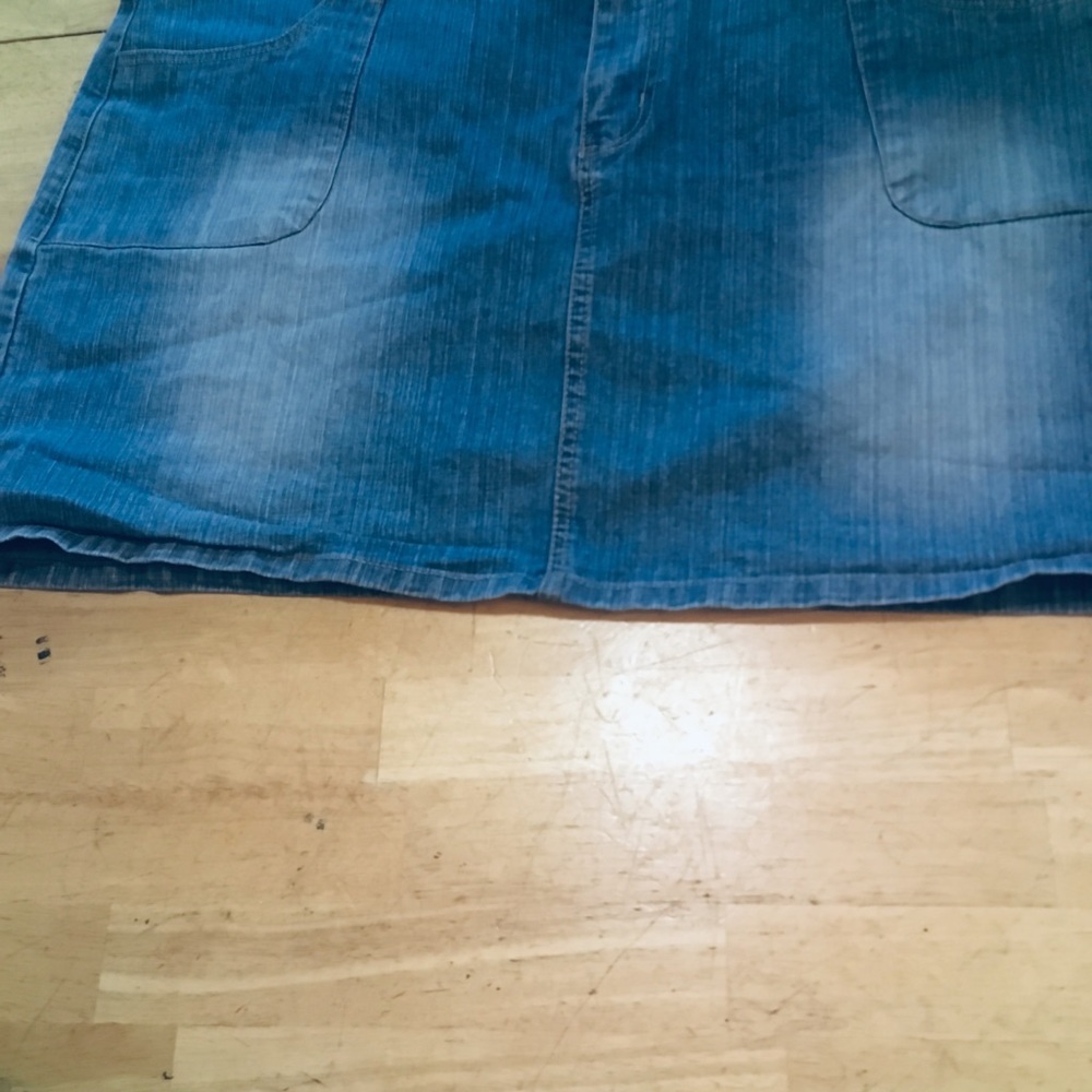 No Fuze Blue Jeans Skirt Size 24